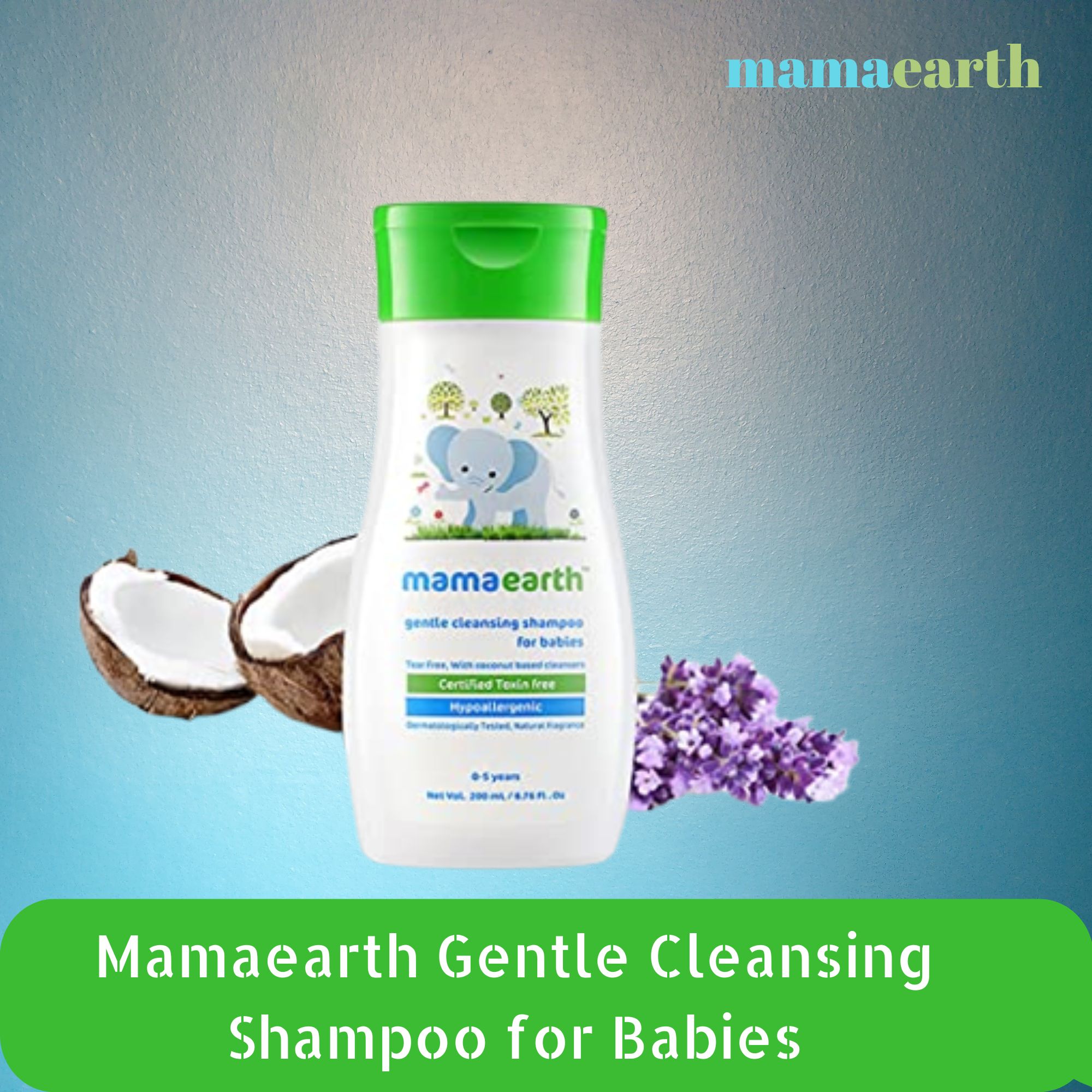 Mamaearth Gentle Cleansing Shampoo for Babies (200 ml) Asian Fushion