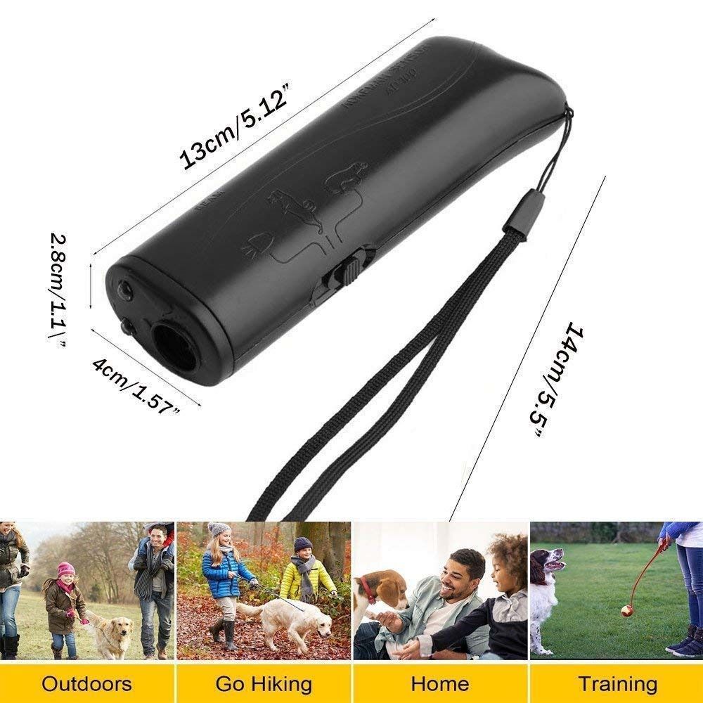 SANTO Máy Đuổi Siêu Âm Thiết Bị Huấn Luyện Viên Điều Khiển 3 Trong 1 Thiết Bị Không Sủa Thiết Bị Đuổi Chó Thiết Bị Huấn Luyện Chó Thiết Bị Huấn Luyện Chó Sủa Chống Chó