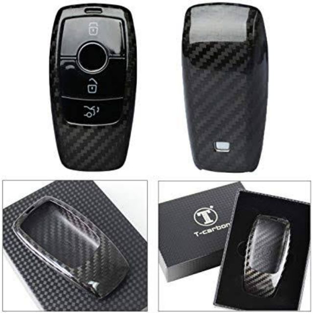 Best saller T CARBON FOR 2017 2018 2019 Mercedes-Benz W213 E-Class S-Class C-Class Smart Key Fob แป้นเหยียบกันลื่น logo logoรถ โลโก้รถ ดุมล้อ BENZ