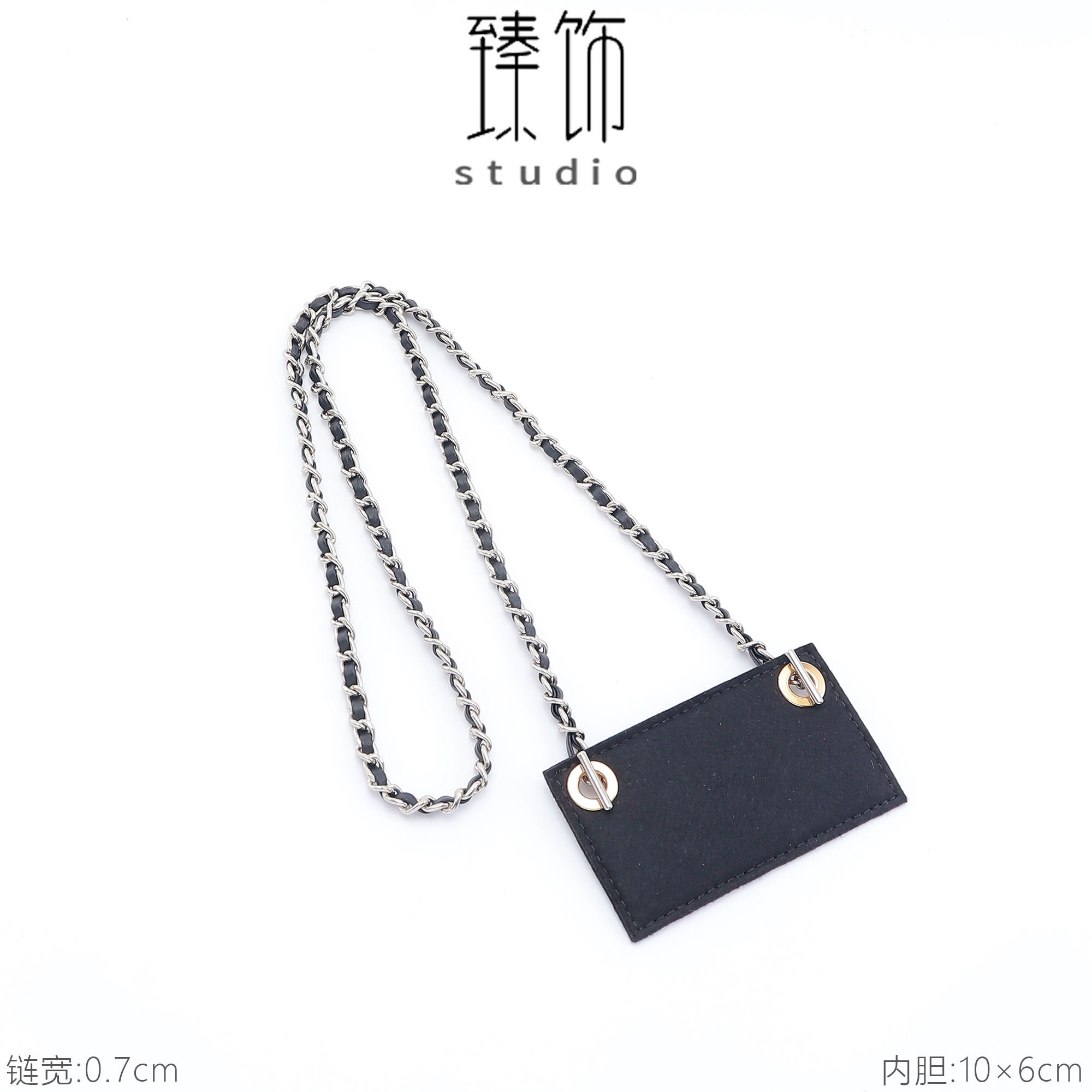 Suitable for CHANEL¯ CF card bag transformation wearing leather shoulder  strap Messenger chain tri-fold clip wallet does not hurt the bag liner  accessories