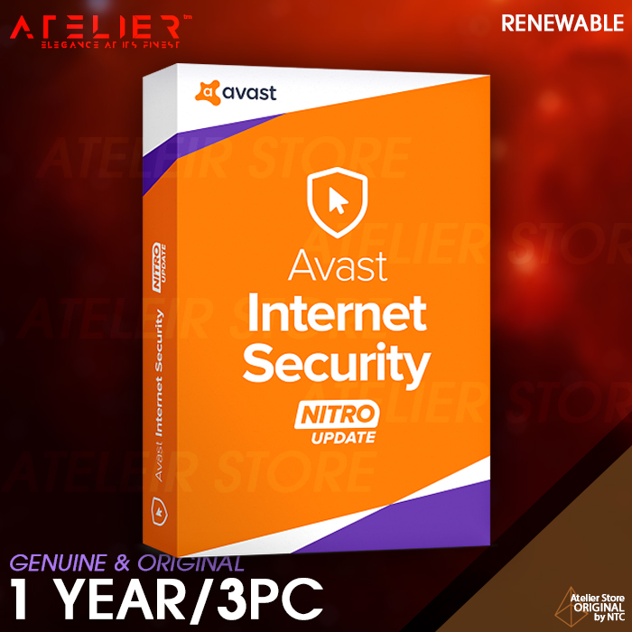 Avast Internet Security 2021 - 1ปี / 3เครื่อง License แท้