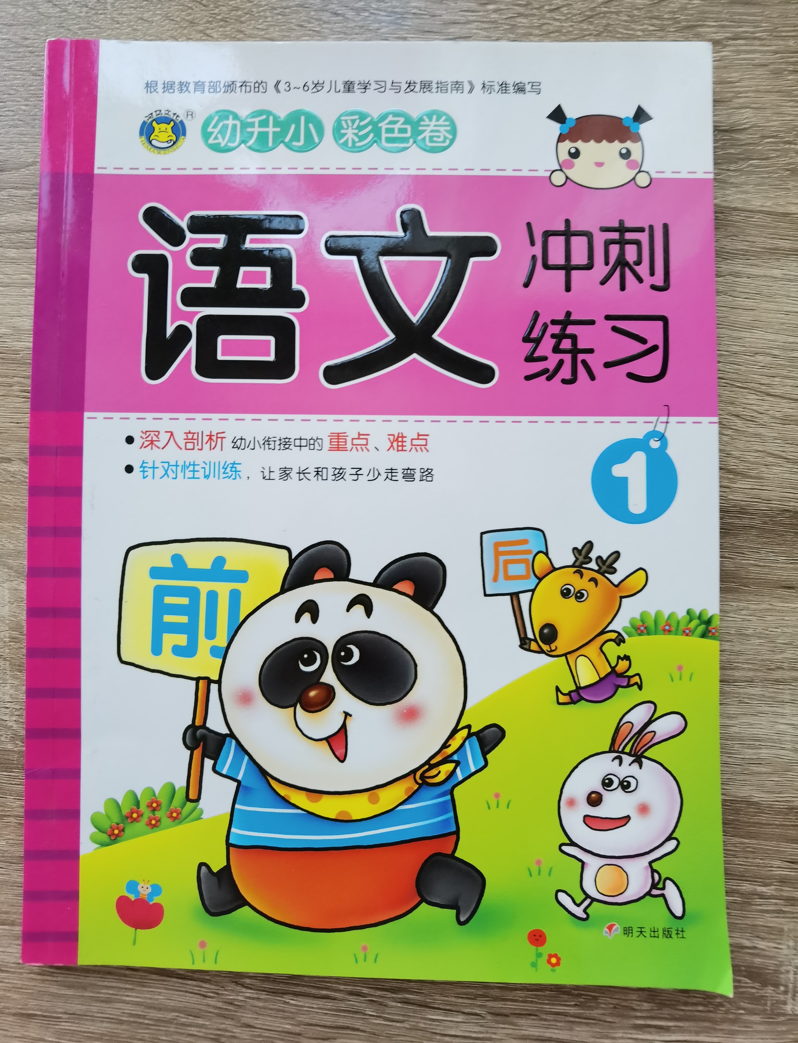 หนังสือภาษาจีน สำหรับเด็กอนุบาล 语文——冲刺练习 เล่มละ 130 บาท