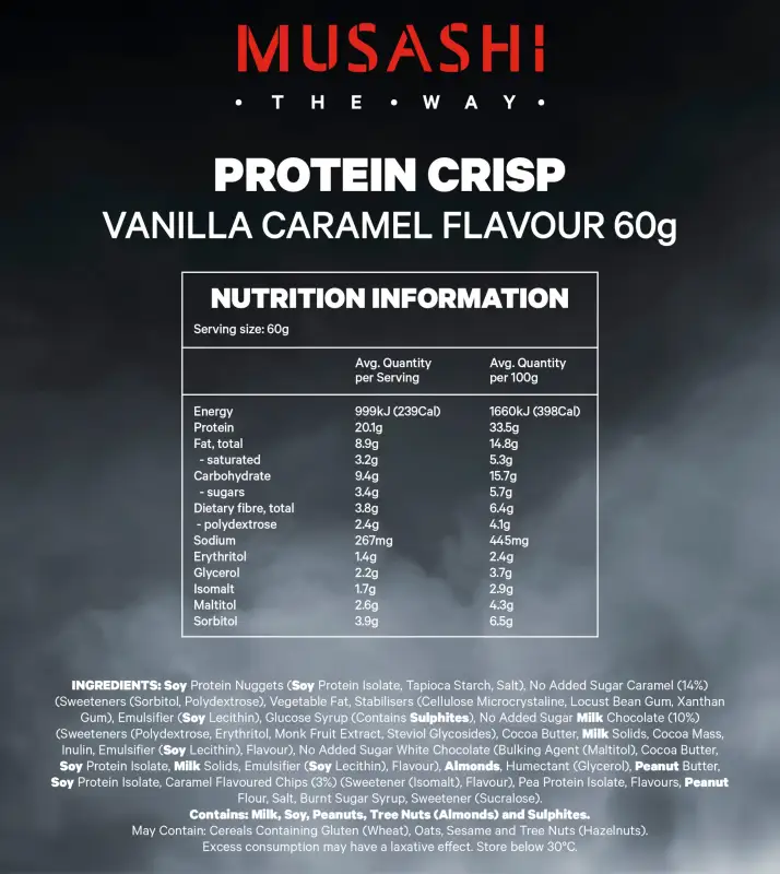 ภาพสินค้าMusashi Protein Crisp Bar โปรตีนบาร์กรุบรอบ โปรตีน 20 กรัม จากร้าน Thai Sports Supplements บน Lazada ภาพที่ 4