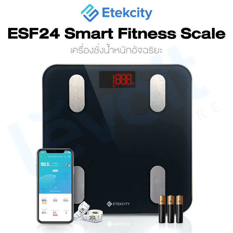 Etekcity ESF24 Smart Fitness Scale เครื่องชั่งน้ำหนักอัจฉริยะ ตาชั่ง ...