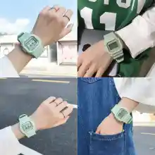 ภาพขนาดย่อของภาพหน้าปกสินค้า️(พร้อมส่ง) ขายส่ง นาฬิกาข้อมือผู้หญิงและผู้ชาย นาฬิกา นาฬิกาข้อมือ นาฬิกาดิจิตอล กันน้ำ แฟชั่น วัยรุ่น พาสเทล ระบบไฟ LED รุ่น INS01 9 สี ️ จากร้าน Lalasalestore บน Lazada ภาพที่ 7