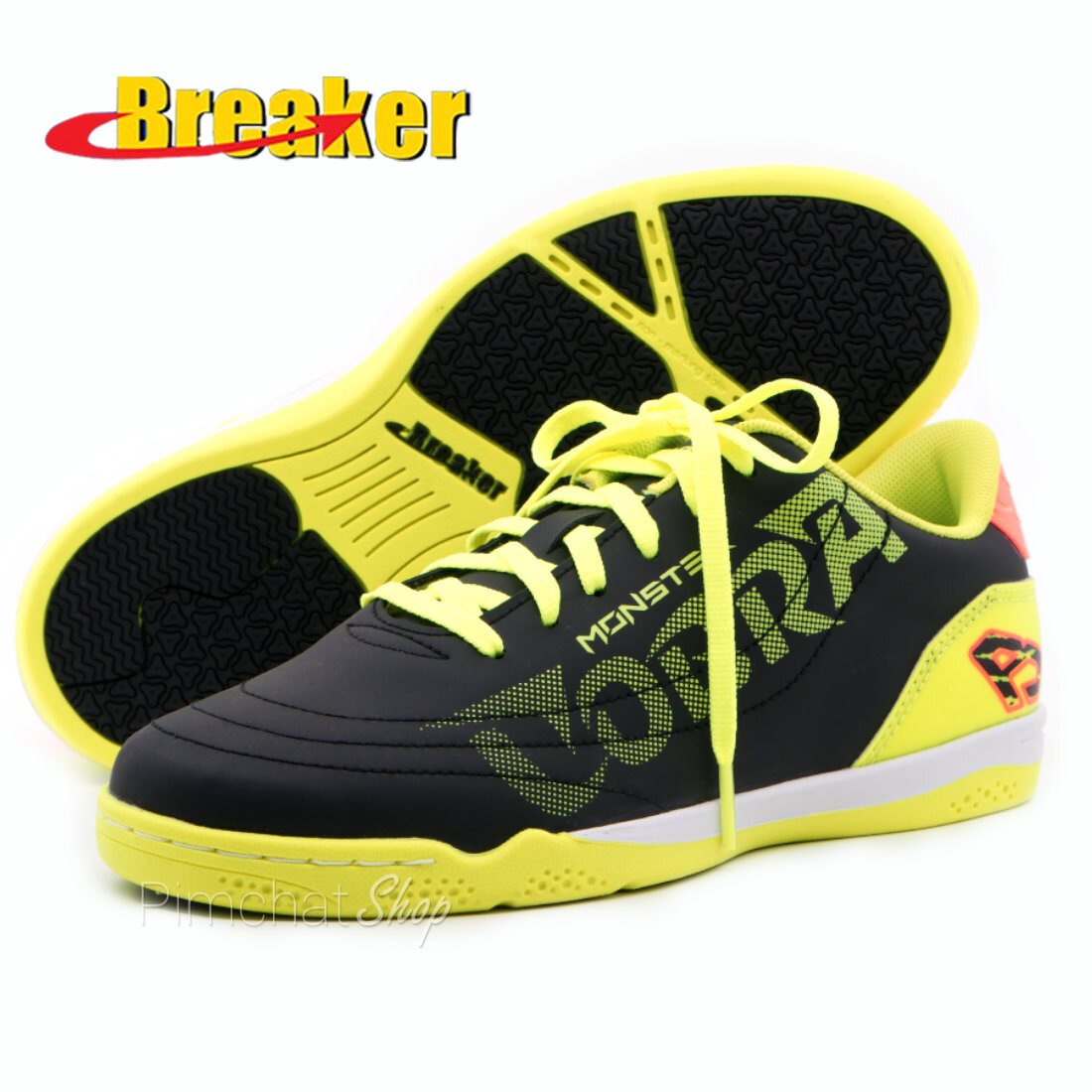 Breaker รองเท้าฟุตซอล รองเท้ากีฬา รุ่น BK1214 (สีดำเหลือง)
