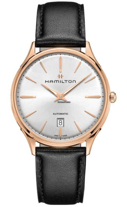 Hamilton Jazzmaster Thinline 18kt Rose Gold Automatic นาฬิกาสำหรับผู้ชาย H38545751