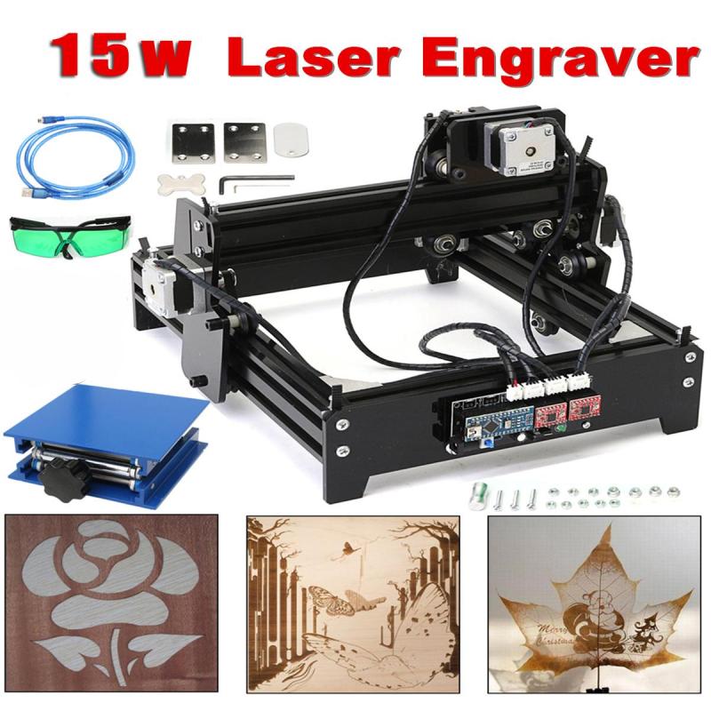 15W Mini Laser Engraving Machine Metal Steel Iron Stone Engraver