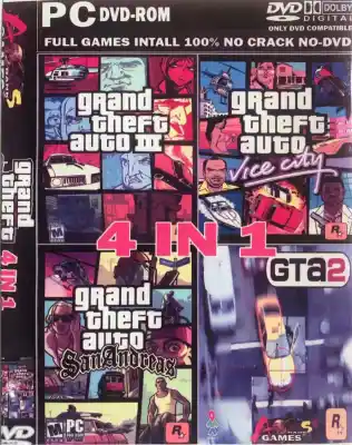 แผ่นเกมส์ PC Grand Theft Auto 4in1