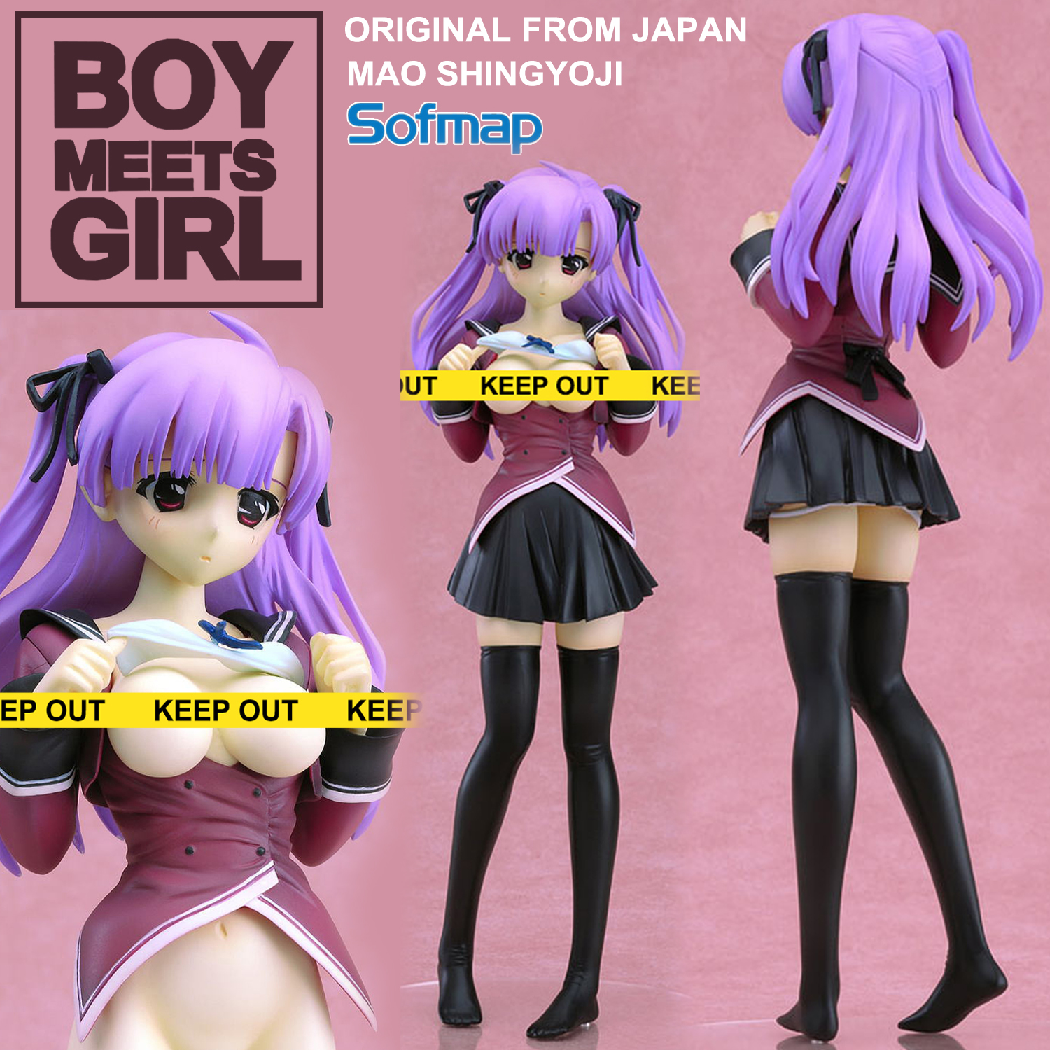 Model โมเดล ของแท้ 100% Sofmap จากการ์ตูนเรื่อง Boy Meets Girl บอยมีสเกิร์ล Mao Shingyoji เหมา ชินเกียวจิ Sofmap Exclusive ชุดนักเรียน 1/7 Ver Original from Japan Figure ฟิกเกอร์ Anime ของขวัญ อนิเมะ การ์ตูน มังงะ Doll ตุ๊กตา คอลเลกชัน manga