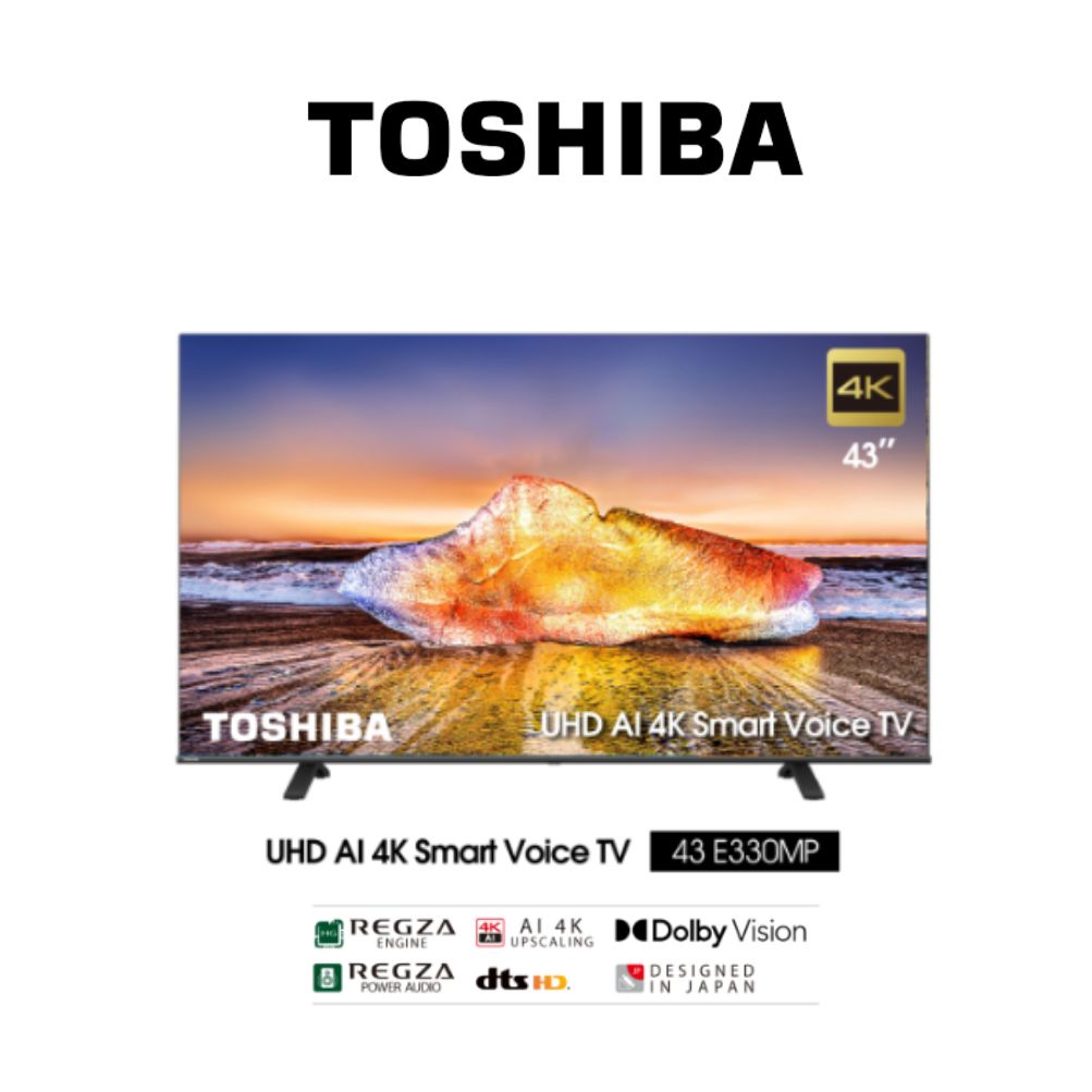 TV Toshiba 43 นิ้ว 4K Ultra HD Wifi Smart TV รุ่น 43E330MP ประกันศูนย์3 ...