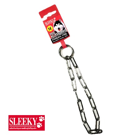 SLEEKY  สลิคกี้ โซ่คอสแตนเลส ขนาด 3 มม. ยาว 14 , 16 , 18 , 20 , 22 นิ้ว - Stainless Choke Chain
