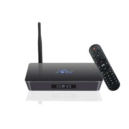 ANDROID BOX X92 กล่องแอนดรอยด์, แอนดรอยด์ 7.1,เล่นเน็ตเล่นเฟส ยูทูป ดูหนัง ฟังเพลง เล่นเกม ดูฟรีทีวีออนไลน์ ลงแอพได้, เชื่อมต่อไวไฟ และ สาย Lan, รองรับ USB เชื่อมต่อคีย์บอร์ด เม้าส์,บลูทูธ, Octa-Core CPU Ram 2GB DDR3 Rom 16GB, ฟรี รีโมท HDMI และอะแดปเตอร์