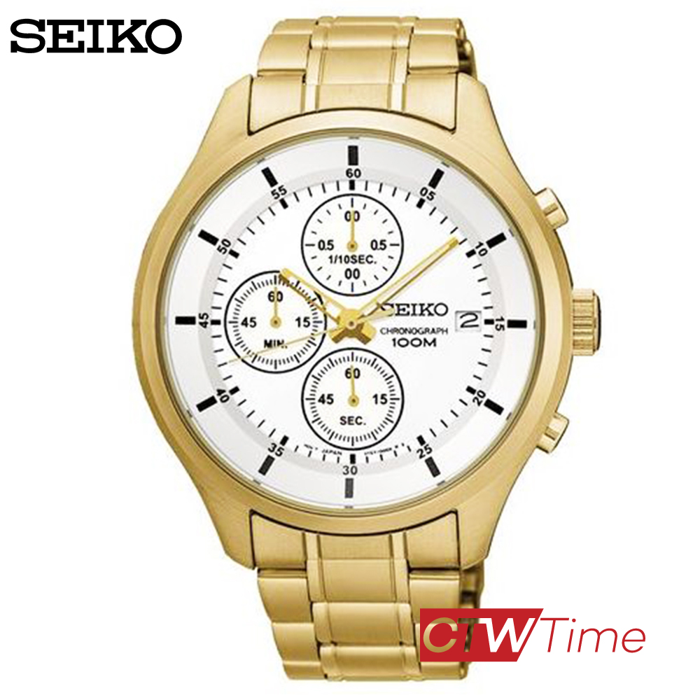 Seiko watch cheap chronograph 100m