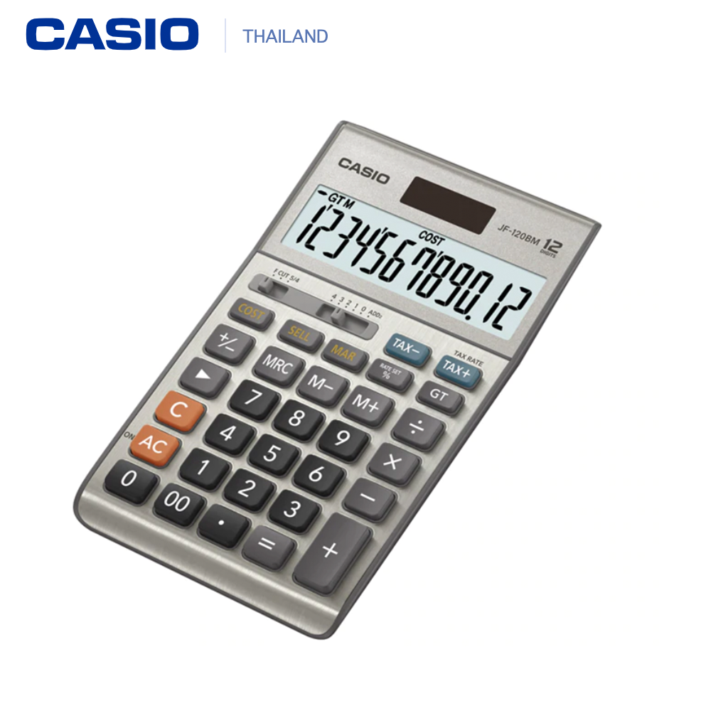 Casio เครื่องคิดเลข JF-120BM ประกันศูนย์เซ็นทรัลCMG 2ปี จากร้าน M&F888B