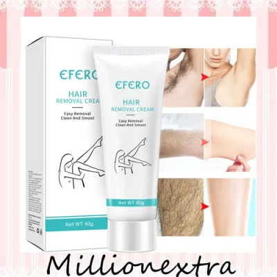 millionextra EFERO ครีมกำจัดขน ครีมกำจัดขนที่ไม่ทำให้เจ็บ ครีมลบใต้วงแขนขาดำ สูตรอ่อนโยน รายละเอียดสินค้า EFERO Unisex