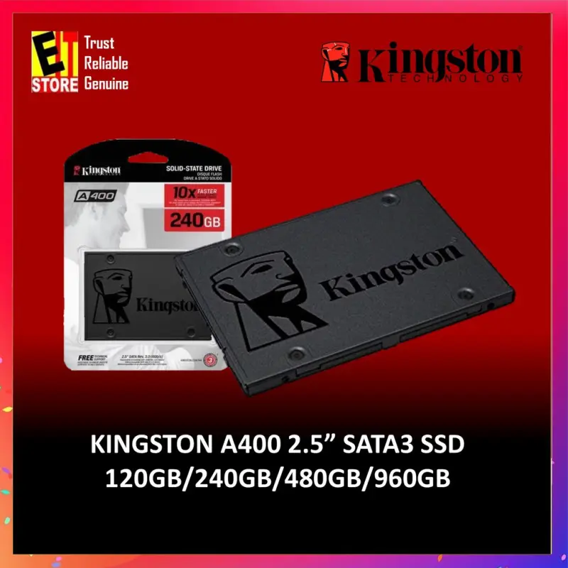 ภาพสินค้า120GB/240GB/480GB/960GB/SSD (เอสเอสดี) KINGSTON A400 SATA III 2.5สำหรับโน๊ตบุ๊ค และ คอมพิวเตอร์ตั้งโต๊ะ ( SA400S37/480G ) - รับประกัน 1 ปี จากร้าน Kasena บน Lazada ภาพที่ 7