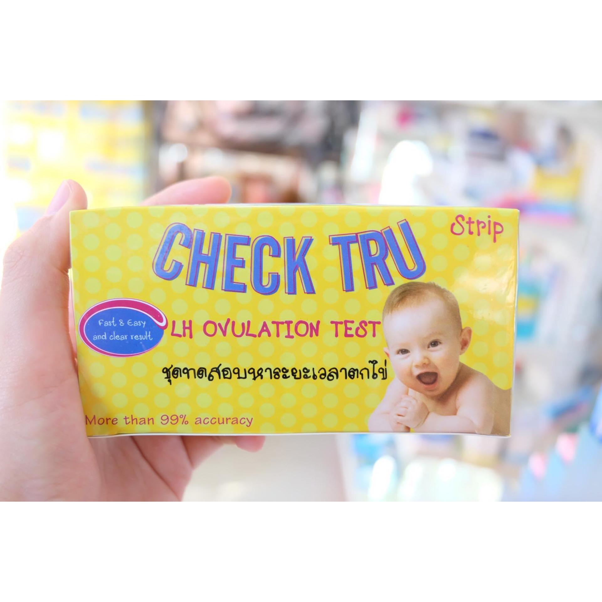 ราคา Check Tru ของแท้100 ตรวจไข่ตก ชุดทดสอบหาระยะเวลาตกไข่ มี 5 ชุด