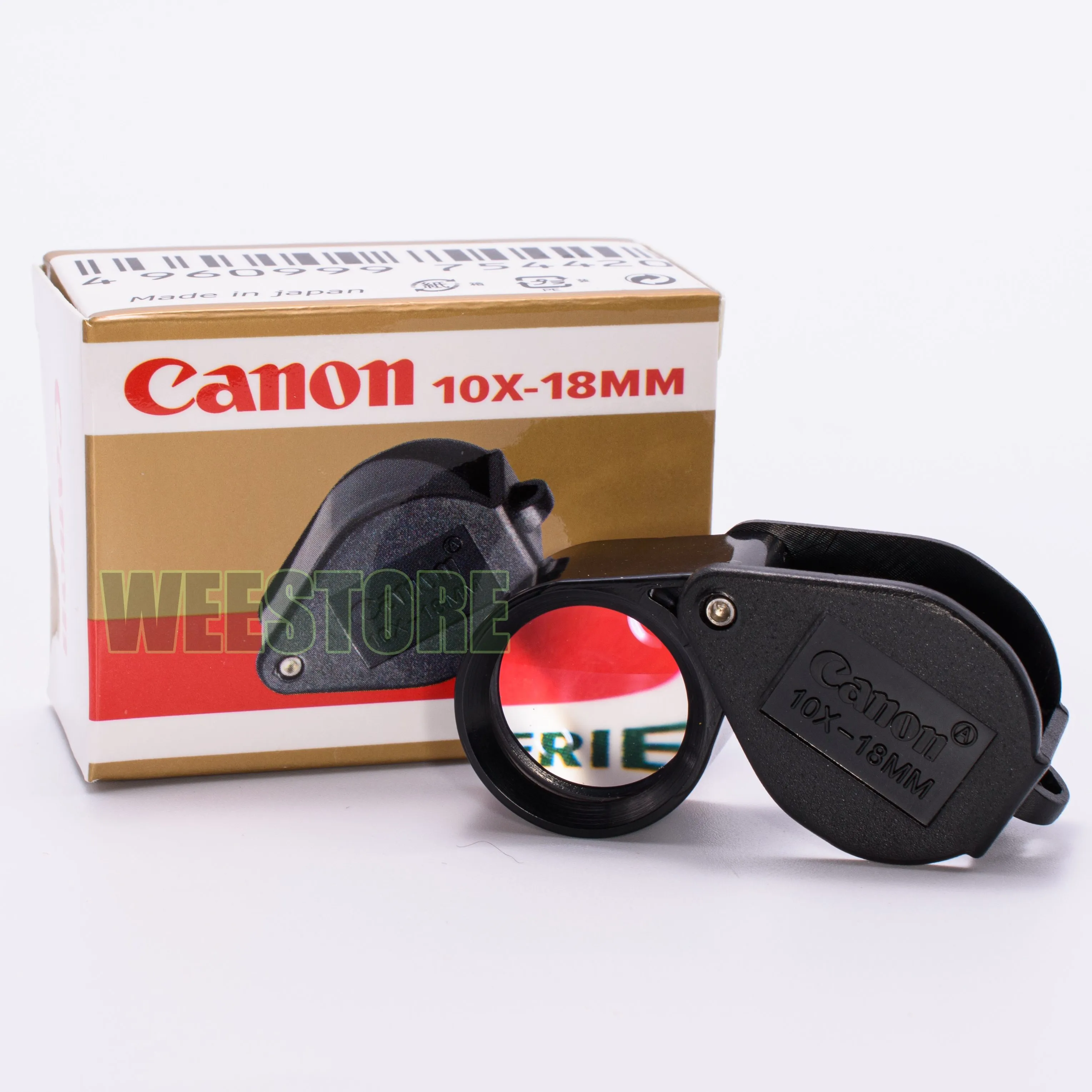 * ฟรี!! ซองหนังใสกล้องเย็บตรงรุ่น* Canon A.SERIES กล้องส่องพระ/ส่องจิวเวอรรี่ 10x18mm Loupe เลนส์แก้วเคลือบตัดแสง ***รุ่นแนะนำ***