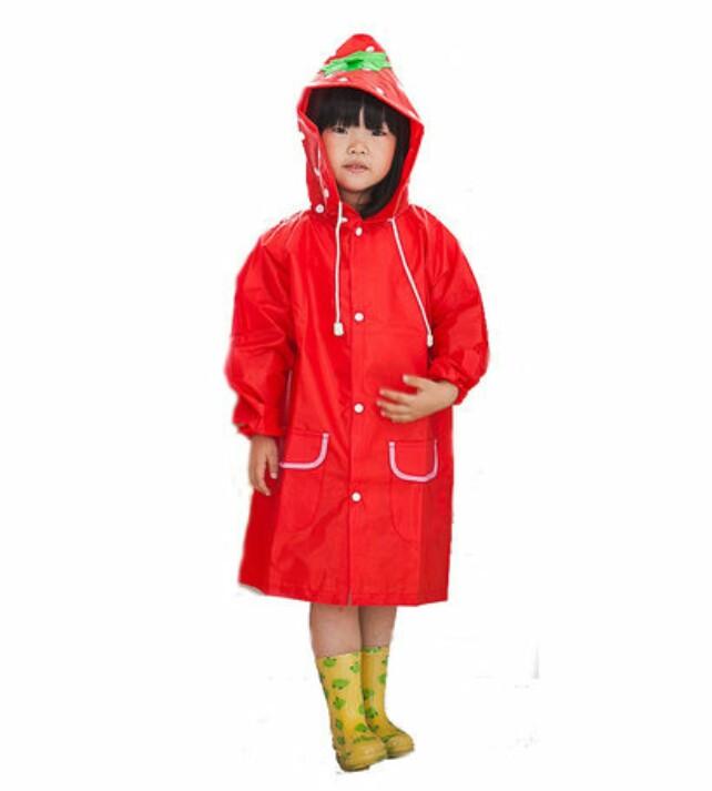 เสื้อกันฝนเด็กหมวกเป็นรูปการ์ตูนน่ารัก ชุดกันฝนลายการ์ตูนสำหรับเด็กชายและเด็กหญิง