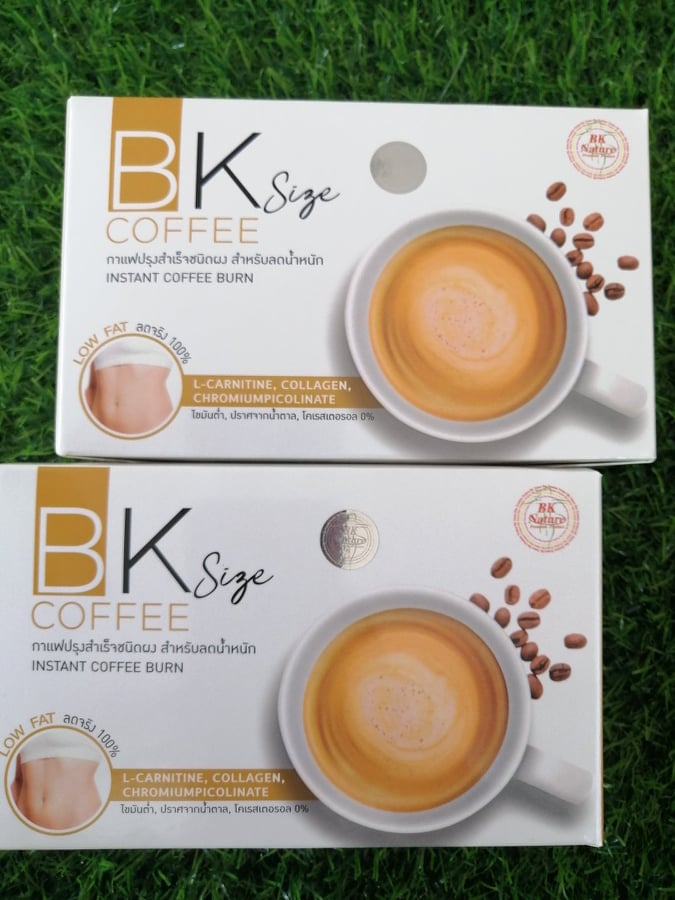 ♥️ 2 กล่อง / ของแท้ / ส่ง KERRY ♥️ BK Size Coffee บีเค ไซส์ คอฟฟี่ กาแฟปรุงสำเร็จ ลดน้ำหนัก