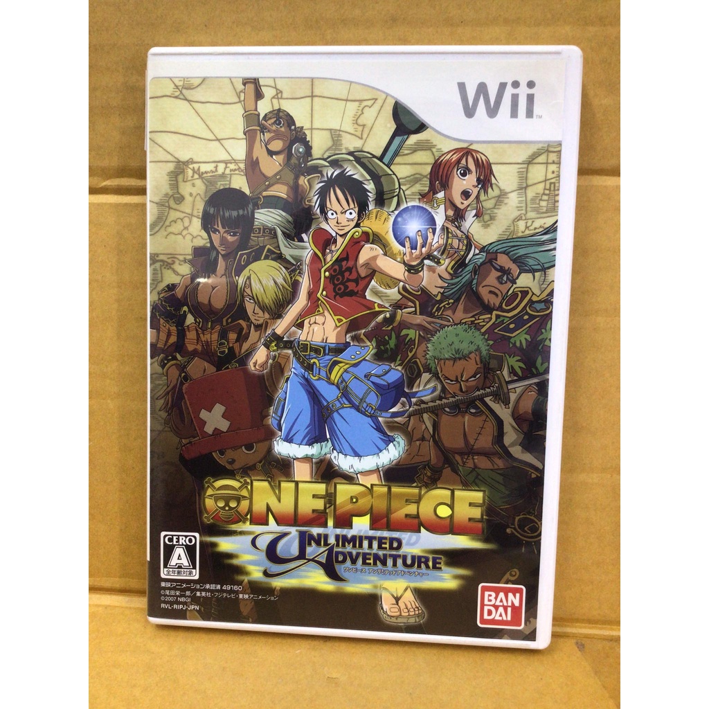 แผ่นแท้ Wii One Piece Unlimited Adventure Japan Rvl P Ripj