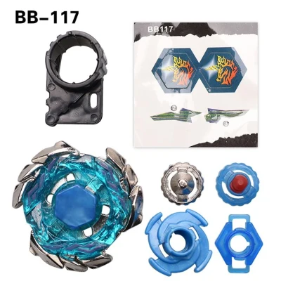 4D Top Metal Fight Fury Beyblade BB-117 Launcher Kids Toy