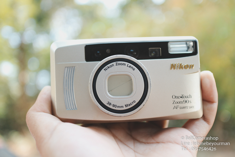 ขายกล้องฟิล์ม Compact Nikon Zoom 90s มาพร้อมเลนส์ 38-90mm Macro Serial 7171424