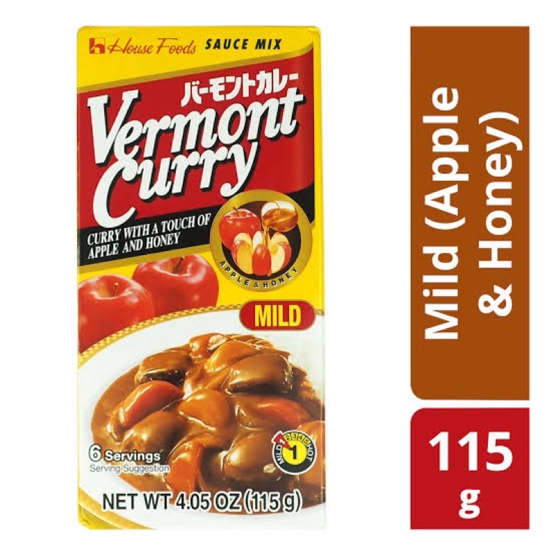Hot Sale (Spicy) House Vermont Curry 115 g. Curry 3 spicy levels