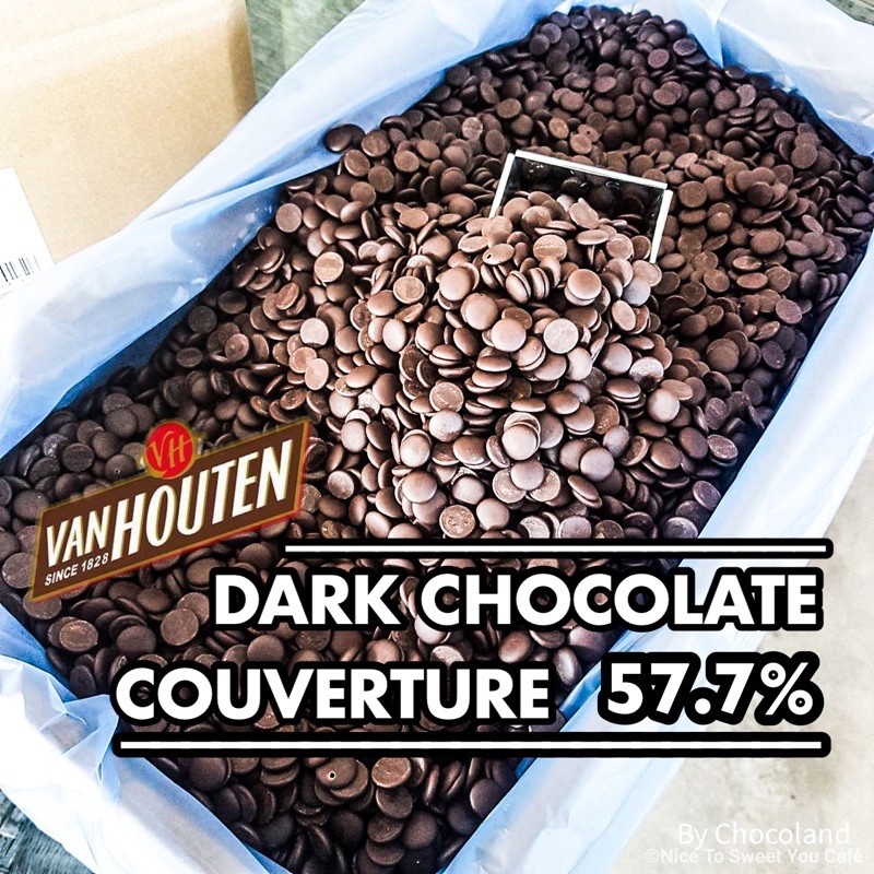 ‼️ของเข้าแล้ว‼️ Van Houten ดาร์กช็อกโกแลต 57.7% แบ่งขาย