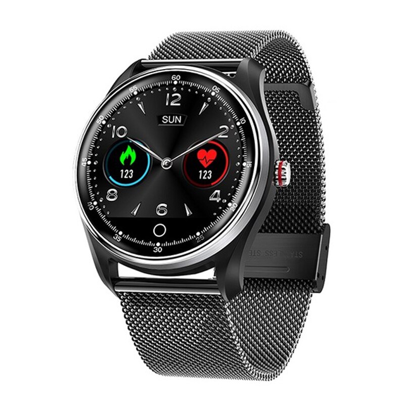 Smart Watch สายรัดข้อมือฟิตเนส Tracke Smart Watch แฟชั่นกันน้ำ ECG PPG สร้อยข้อมือกีฬาออกกำลังกายการนอนหลับการตรวจสอบสำหรับ Android IOS