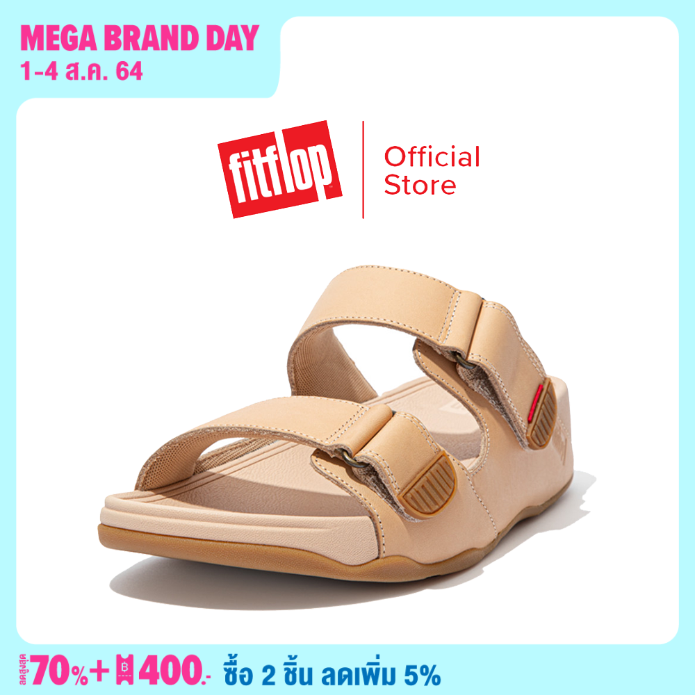 FITFLOP รองเท้าลำลองผู้ชาย GOGH MOC SLIDE IN LEATHER รุ่น L05 รองเท้าผู้ชาย