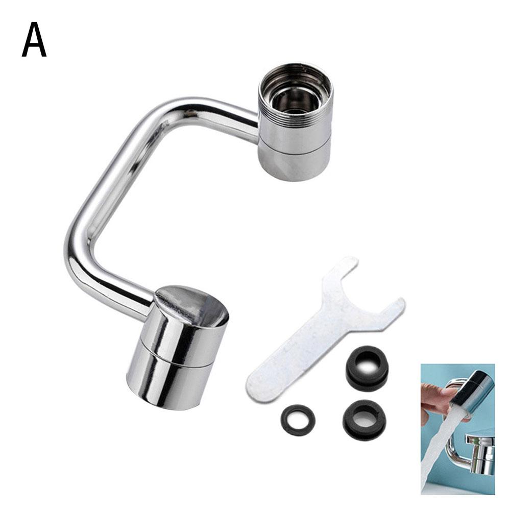 Stainless Steel Universal 1080°rotating Faucet Robotic Aerator Flow