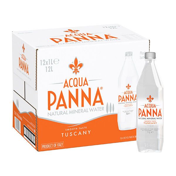 Acqua Panna Mineral Water 1000 ml (PET) (CARTON) น้ำแร่ธรรมชาติ อควาปานน่า ขนาด 1 ลิตร (ขายยกลัง) (4844)