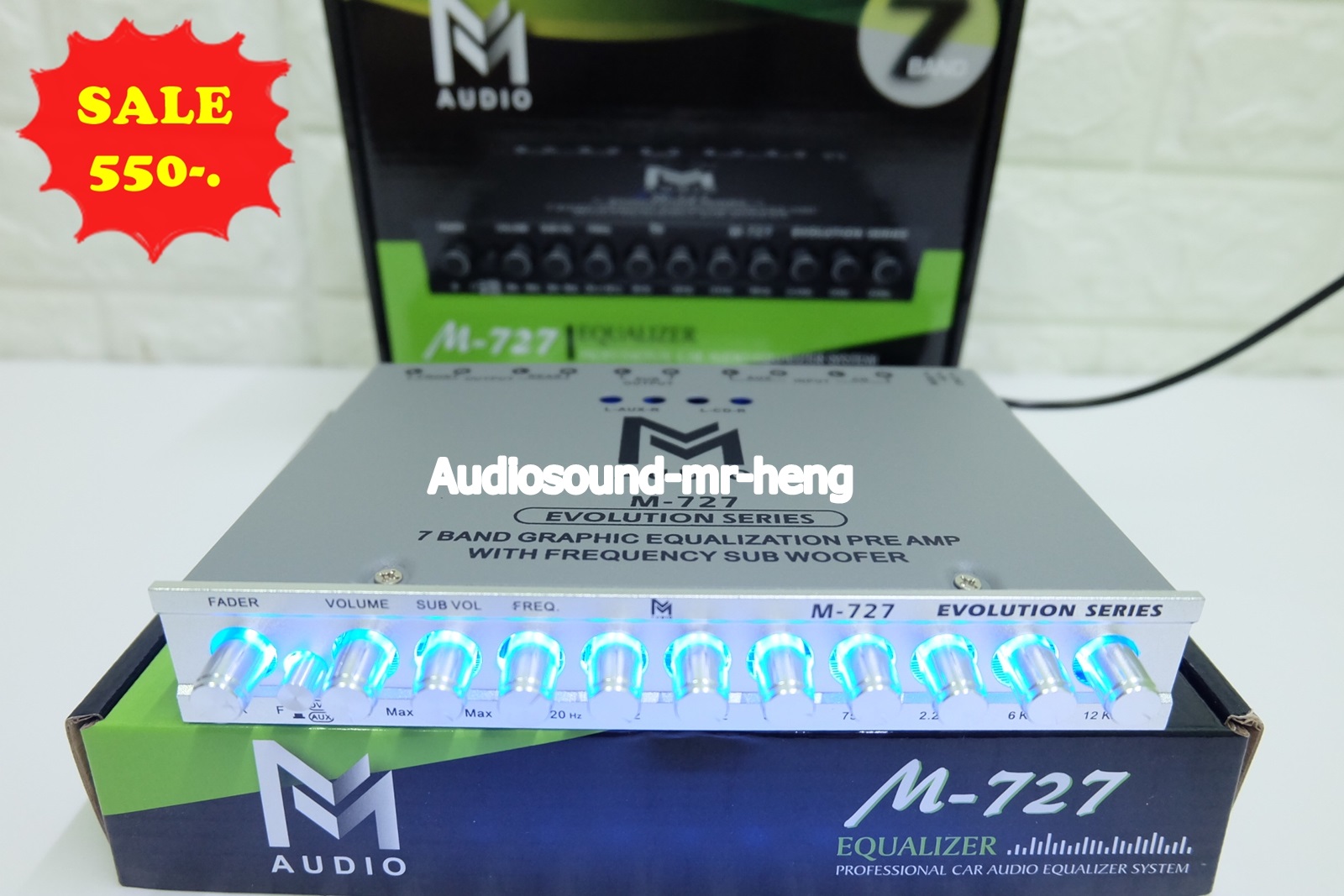ขายปรีแอมป์ โม 7แบน M-Audio M-727 งานแบรนอย่างดี โมโรงงาน เสียงดี ของใหม่