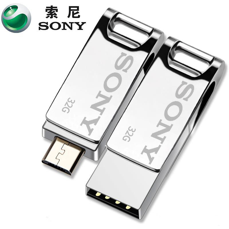 【COD】SONY 32GB Micro USB 2.0 แฟลชไดรฟ์ OTG อะแดปเตอร์ดิสก์ U หน่วยความจำ Thumb Stick ปากกาสำหรับโทรศัพท์พีซี