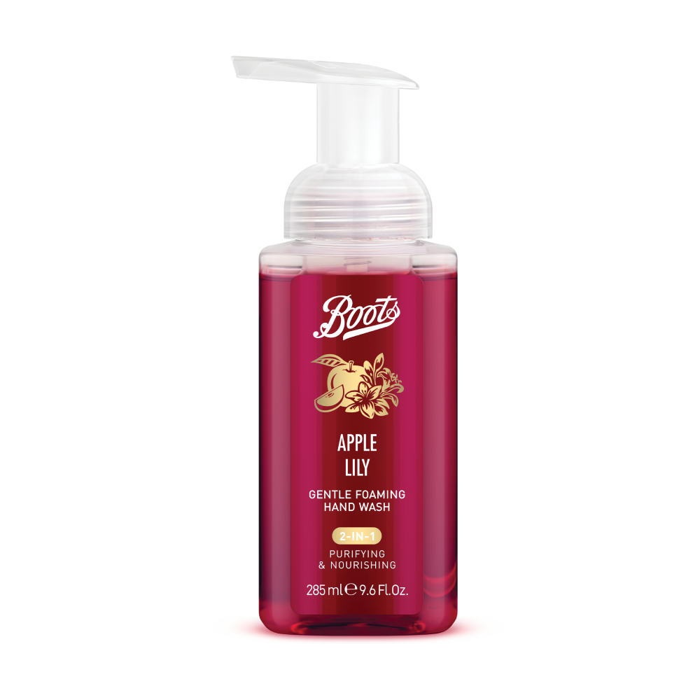 Boots Apple Lily Gentle Foaming Hand Wash 285 ml บู๊ทส์ แอปเปิ้ล ลิลลี่