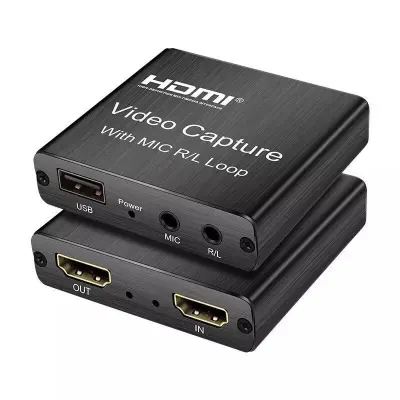 4K HDMI Video Capture Card 1080Pการ์ดเกมจับภาพUSB 2.0 เครื่องบันทึกอุปกรณ์สำหรับที่ถ่ายทอดสดการบันทึกวิดีโอ