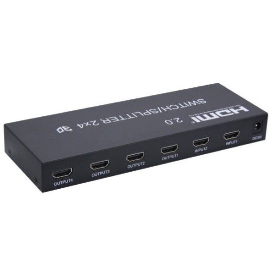 ลดราคา HDMI 2.0 Switch/Splitter 2x4 Port #ค้นหาเพิ่มเติม สายชาร์จคอมพิวเตอร์ Wi-Fi Repeater Microlab DisplayPort