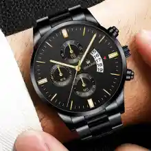 ภาพขนาดย่อของภาพหน้าปกสินค้า2023 นาฬิกาข้อมือผู้ชาย นาฬิกาแบรนด์เนม นาฬิกาข้อมือเข็ม นาฬิกากันน้ํา นาฬิกาที่เรียบง่าย นาฬิกา ปฏิทิน นาฬิกาแฟชั่น นาฬิกาลำลอง watch จากร้าน ไทย จิ๋ม บน Lazada