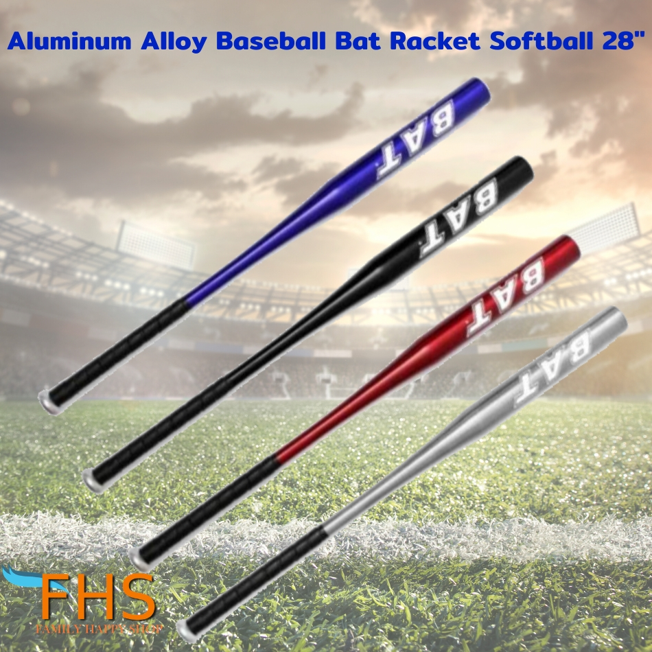 โปรโมชั่น Aluminum Alloy Baseball Bat Racket Softball 28'' (silver) ไม้