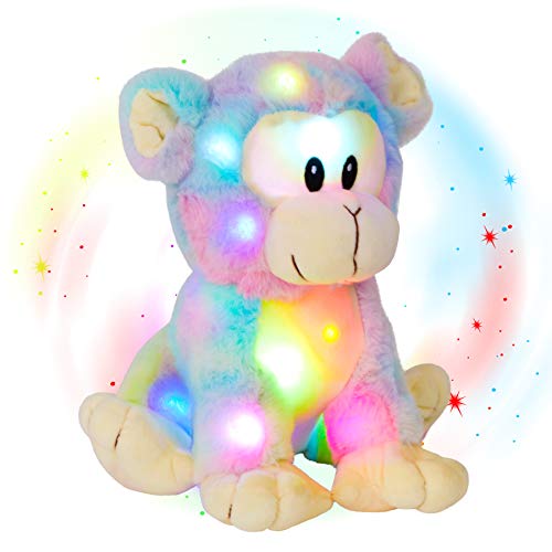 Hot Glow Guards ดนตรี LightUp Monkey Plush ของเล่น LED ตุ๊กตาสัตว์