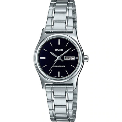 Casio นาฬิกาข้อมือผู้หญิง สายสแตนเลส รุ่น LTP-V006 ของแท้ประกันศูนย์