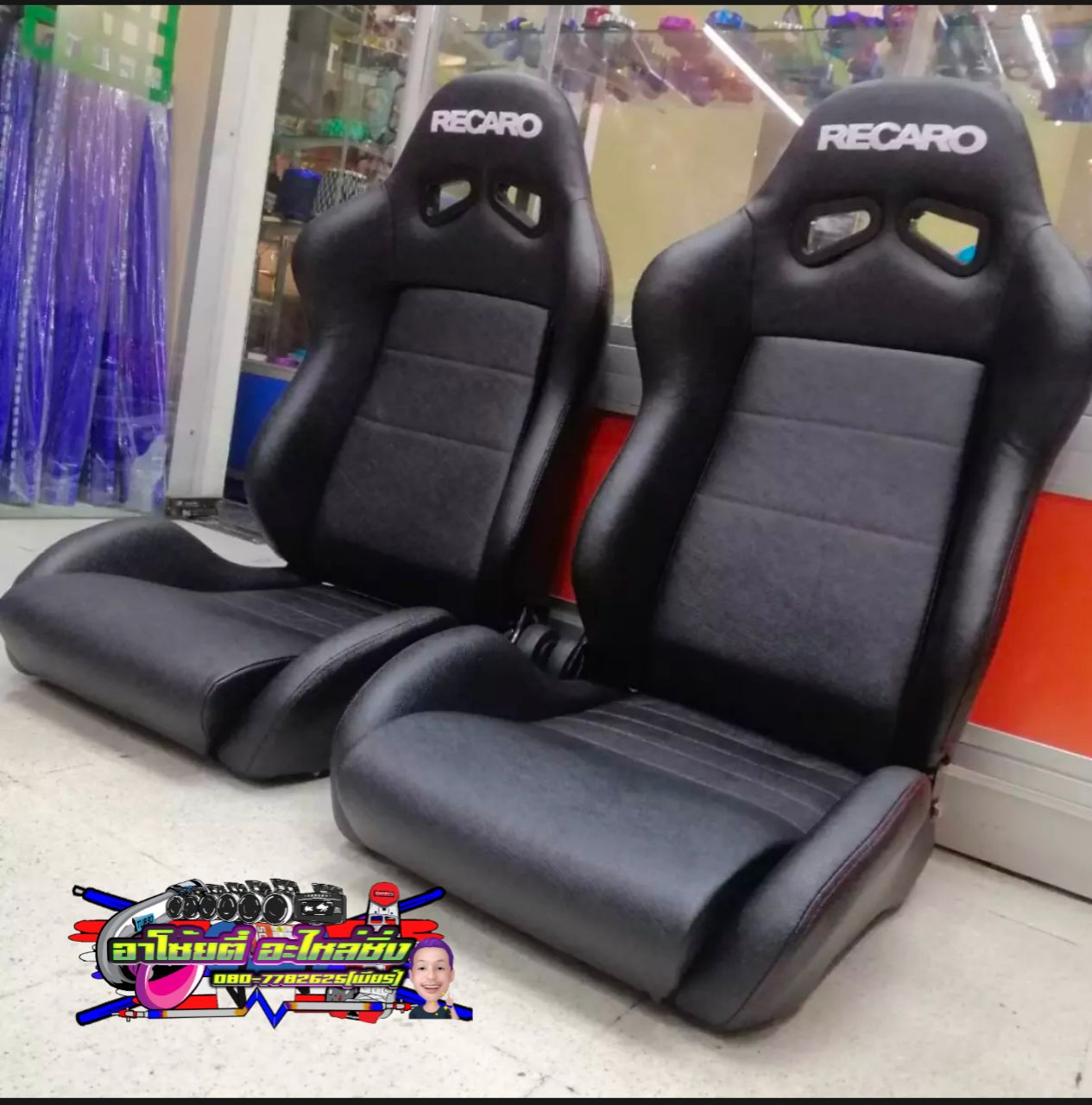 เบาะหน ง recaro ส ดำท งต ว พร อมรางสไลด lazada co th