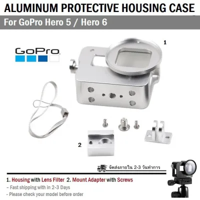 กรอบ แข็ง อลูมิเนียม กันกระแทก เคส สำหรับ GoPro Hero 7 Black 2018 6 5 - Protective Housing Case for GoPro HERO 5