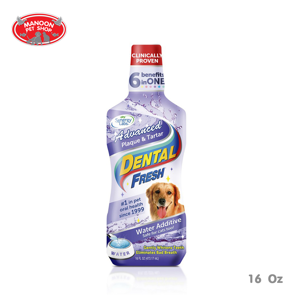 [MANOON] Dental Fresh Advenced Plaque&Tartar 17oz (503ml) น้ำยาลดกลิ่นปากสุนัขสูตรขจัดคราบและหินปูน