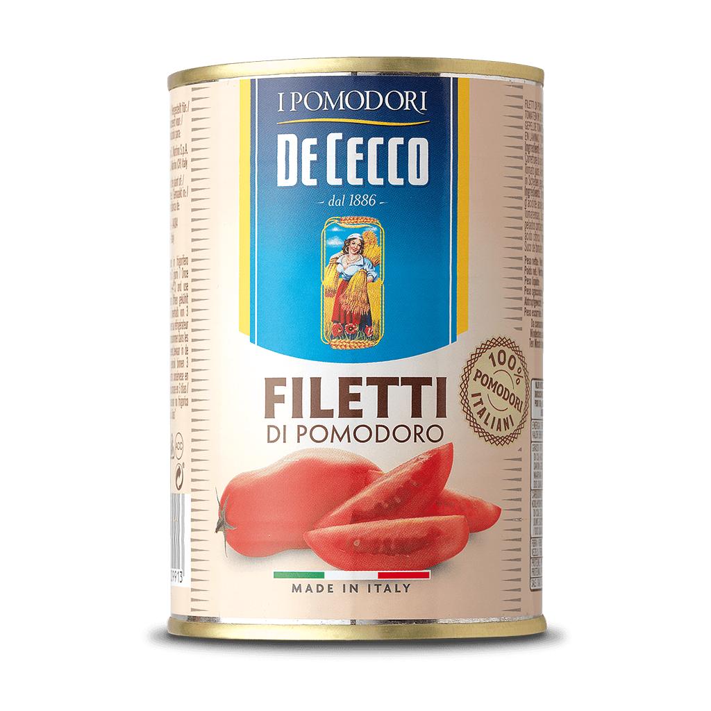 ฟิเลดดี้ ดิ โพโมโดโร - ดีเชคโก้, 400 กรัม Filetti di pomodoro - De Cecco 400g