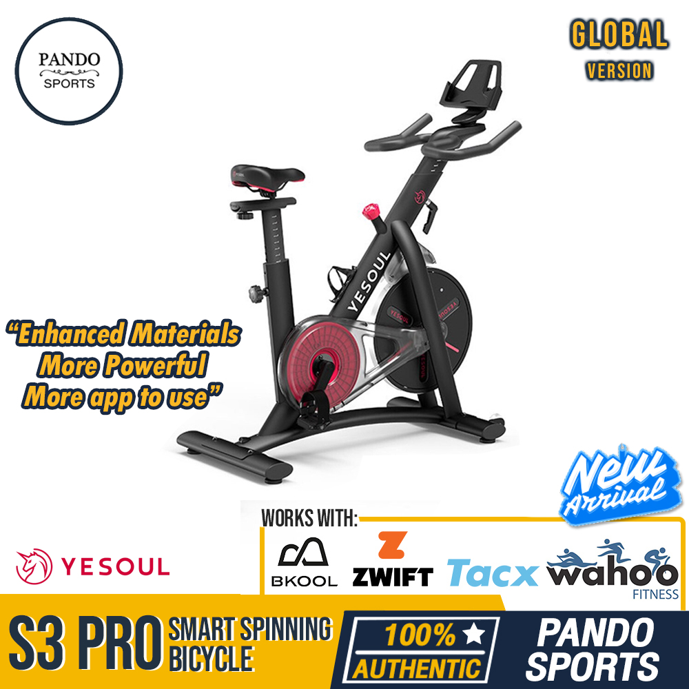 YESOUL S3 PRO SMART SPINNING BICYCLE จักรยานไฟฟ้าออกกำลังกาย คาร์ดิโอ  By Pando Sports ส่งฟรี! ผ่อน0% นาน10เดือน รับประกันสินค้า1 ปี