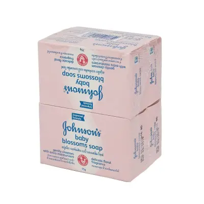 J สบู่เด็ก สีชมพู 75 มล. (4 ชิ้น)/J Baby Soap Pink 75 ml. (4 pieces)