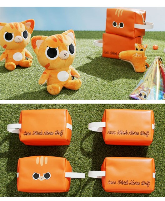 [MAZZU] Golf Animal Face Pouch Orange 1EA